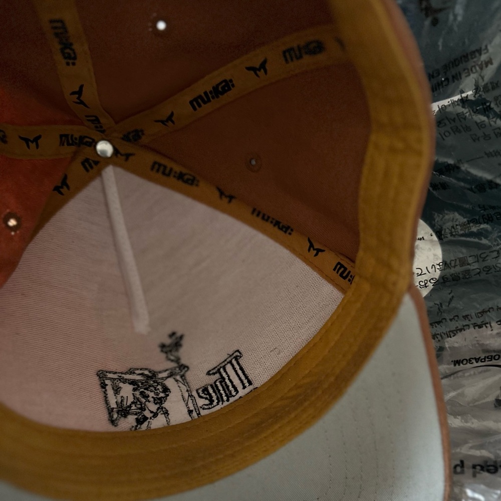 Nu Collective Orange and White Hat Accessories